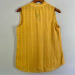 Van Heusen 🦋 NWT  Mustard Yellow Sleeveless Tank Top Blouse Small Photo 1