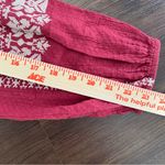 Sundance Peasant Bohemian Embroidered Lantern Sleeve Top in size M Size M Photo 11