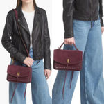 Rebecca Minkoff Small Darren Crossbody Messenger Bag Garnet NWT Photo 2