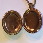 Vintage Gold Tone Boho Enamel Floral Locket Necklace Photo 4