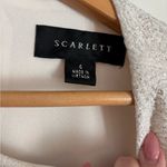 Scarlett  brand white shimmer short sleeve dress size 4 white gold bridal bride Photo 2