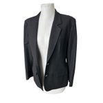 Pendleton Vintage  Wool Blazer Women's sz 12 Black Gold Buttons Preppy Academia Photo 1