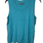 Croft & Barrow ‎ XL Sleeveless Knit Top Stretch Blue Crew Neck Casual Photo 0