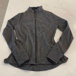 Lululemon  Gait Keeper Jacket Full‎ Up Zip in Heathered Black Size 8 Photo 2