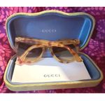 Gucci  Havana Tortoiseshell Cat Eye Sunglasses Brown Gradient Lenses NEW Case Photo 4