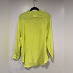 Aerie  Pool‎ to Party neon green gauze linen button up Photo 2