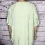 Zim & Zoe Active NWT Size 30/32 Lime Green Ruched Side Rayon Knit Top Shirt Photo 2