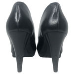 Style & Co . Black Celine Leather Peep Toe Heels - Size 8 - Women Photo 7