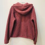 Old Navy half zip womens sherpa purple hooded sz Medium Photo 5