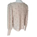 Lilly Pulitzer Kippa Pom Pom Sweater Beige/Tan, Sz L Photo 7