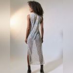 Urban Outfitters Outfitters Hunter Sheer Sequin Beaded High Leg Slit Midi Dress Size Small Photo 3