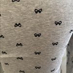 Gray Bow Print Pajama Set Size M Photo 5