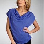 Splendid Sky Blue Sleeveless Cowl Neck Cotton Blend Top Photo 8