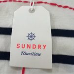 Sundry NWT Maritime Peace Stripe Tee White & Navy Size 1 (Small) Made in USA Photo 3