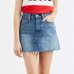 Levi's Deconstructed Mini Skirt Medium Wash Denim Jean Size 28 Photo 0