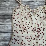 Unbranded Women's Sleeveless Sweetheart Heart Dress Cream Red S SM Small Ruffles Photo 5