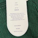 Diane Gilman NWT DG2  Green Pinstriped Jeans Pants Size 24W Petite Photo 4