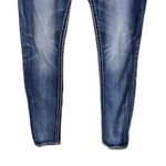 Rock Revival  Jeans Womens 27 Blue Mid Rise Skinny Priscilla Rhinestone Denim Photo 2