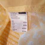 Sophie Rue Crop Top Women Size XL Extra Large Yellow White Puff Sleeve Blouse Photo 8