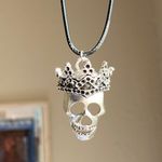 Handmade rock punk goth style skull necklace☠️ Photo 3