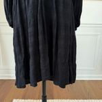 Anthropologie  Amadi Rossi Ruffled Tunic Black 3/4 Sleeves Dress M Photo 5