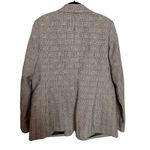 Pendleton Womens Blazer Jacket Gingham Plaid Black White Sz 14 Single Button Photo 1