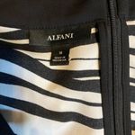 Alfani  Black and White Abstract Long Sleeve Dress Photo 1