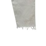 Mother Denim Insider Crop Step Fray Jeans Glass Slipper White Denim Size 26 Photo 11