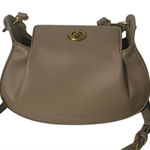 Melie Bianco  Taupe Beige Khaki Crossbody Convertible Purse Photo 0
