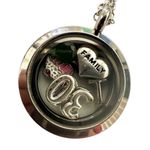 Floating Charm silver tone Locket necklace Photo 8