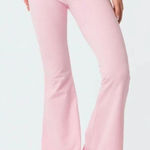 Edikted  pink wide leg flare fold over waistband pants Photo 0