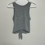 Wilfred  Free Heather Gray Cropped Tie Front Deep Scoop Neck Tank Size XXS Photo 9