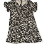 Talbots Black and White A-line Midi Dress with Flutter Sleeves Photo 0