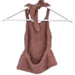 SKIMS Sherpa Teddy Cozy Knit Halter Tan Women’s Size L/XL NWT Photo 8