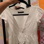 Cropped Deep V Neck Top Photo 2