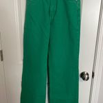 ZARA Wide Leg Green Jeans Photo 0