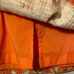 Etcetera  orange/gray floral pleated skirt size‎ 6 Photo 3