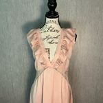 Avec Les Filles Blush Midi Dress with Ruffles Size Large Photo 10