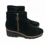 Vionic  - Hazel Black Suede Wedge Boot Photo 4
