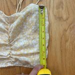 Abercrombie & Fitch Yellow and White Floral Ruched Front Womens Tank Top Size XS Photo 6