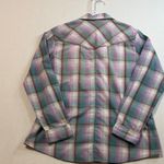 Wrangler  Plaid Long Sleeve Shirt - Pink, Green, White Photo 7
