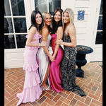 Sherri Hill Silver Sequin prom Dress Photo 2