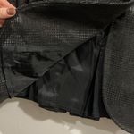 600 West Collection Jacket Black Metallic Glen Plaid Size 8 Photo 5