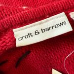 Croft & Barrow  Christmas Cardigan Sweater Holiday Ramie Angora Rabbit Blend NWT Photo 14