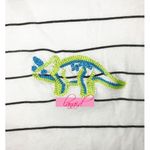 Wildfox NEW Triceratops Stellar Stripe Crew Dinosaur Distressed Destroyed Top XS Photo 5