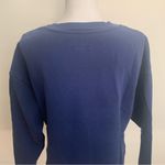 Maeve Anthropologie Navy Sporty V-Striped Sweatshirt Size M Photo 7