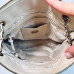 DKNY Ivory Ostrich Embossed Leather Chain Strap Shoulder Bag Photo 10