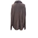 Vera Wang Simply  Brown Cable Ribbed Knit Wrap Turtleneck Pullover Sweater Large Photo 1