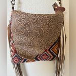 Myra Taupe Shaped Concealed Crossbody Bag Tan Photo 3