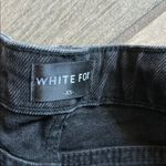 White Fox Boutique Black Jean Shorts High-Waisted Rigid Denim Photo 2